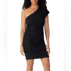 Sanctuary one shoulder mini dress black - Large